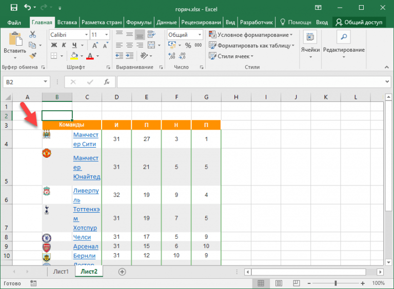 Комбинация клавиш формат по образцу excel